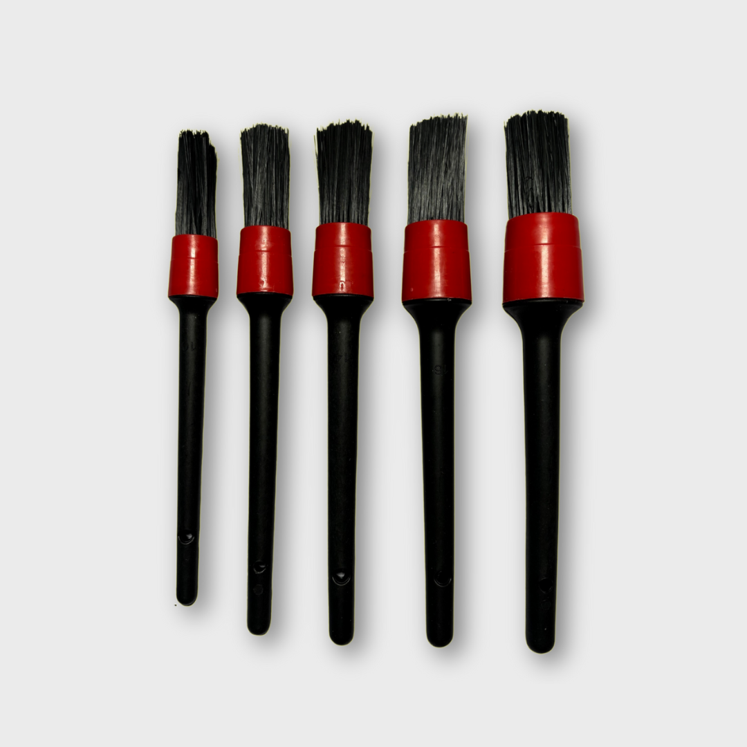 Motorcycle Chain Brush + Chain Lube Applicator + Microfiber Towels + Detailing Brush Set Bundle
