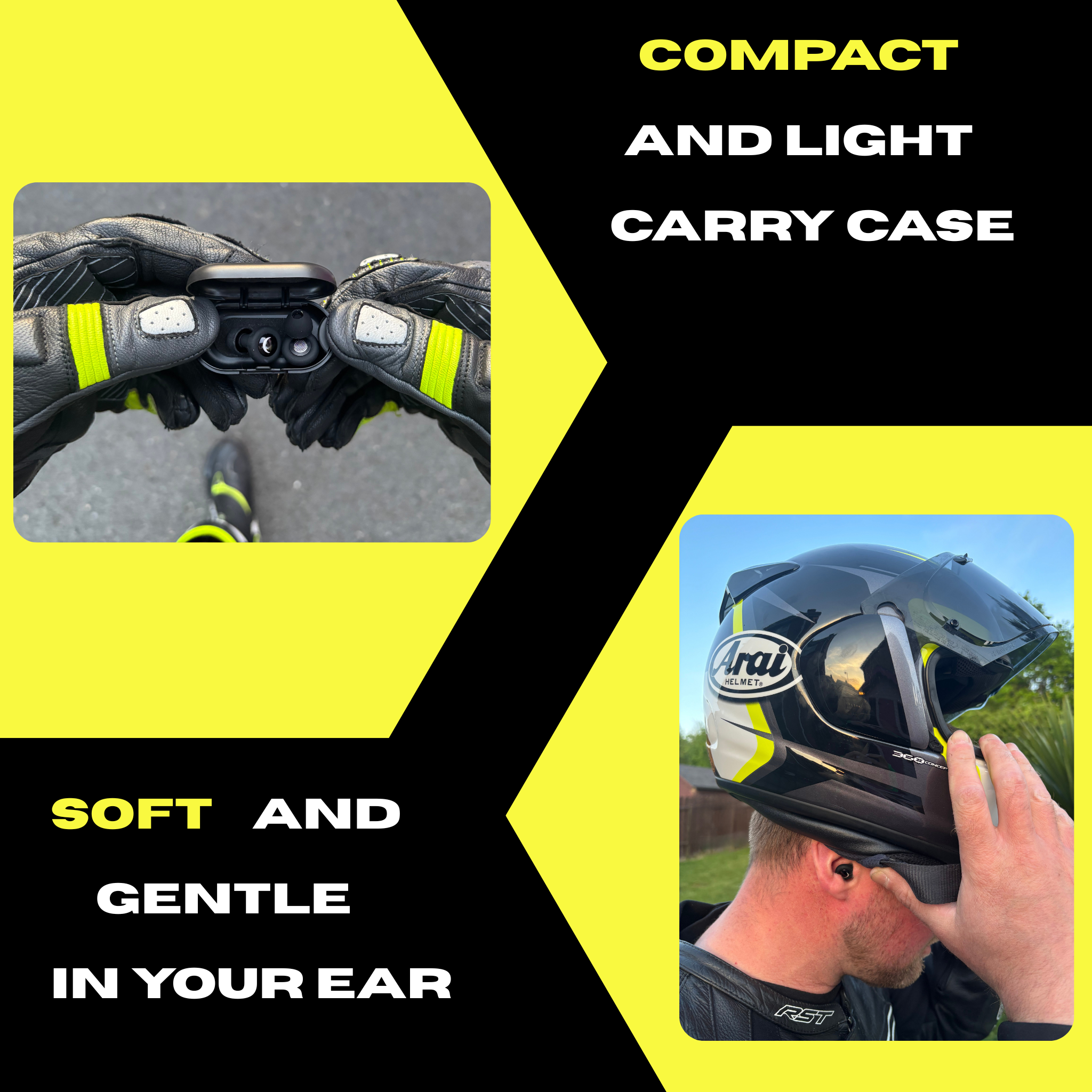 Quiet Silicone Motorcycle Ear Plugs for Noise Reduction Noise Filtering