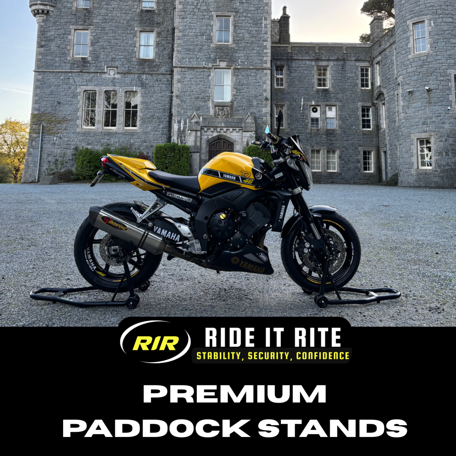 Ride It Rite Motorbike Paddock Stands (Front and Rear Set)