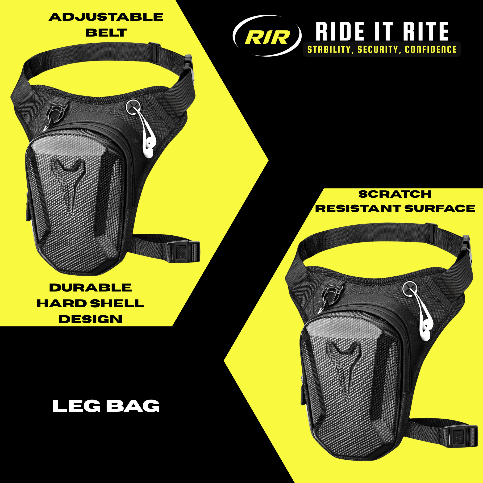 Hard Shell Waterproof Motorcycle Drop Leg Bag