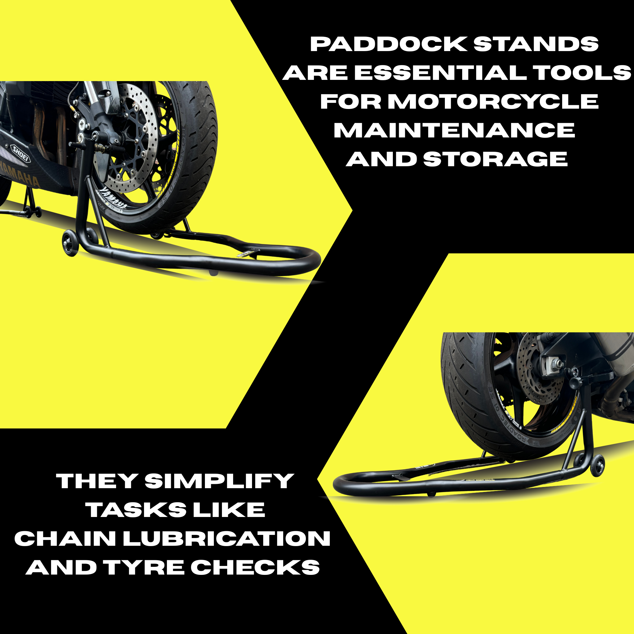 Ride It Rite Motorbike Paddock Stands (Front and Rear Set)