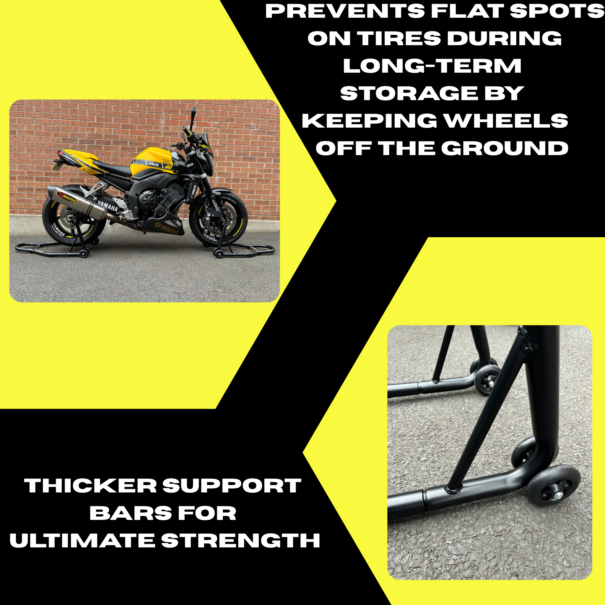 Ride It Rite Motorbike Paddock Stands (Front and Rear Set)