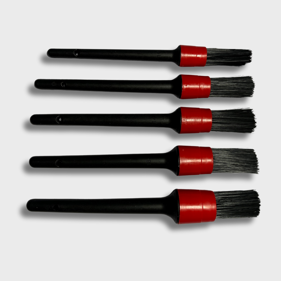 Motorcycle, 5 Pieces Detailing Brush Set,  For Cleaning Wheels, Engine and Frame Area