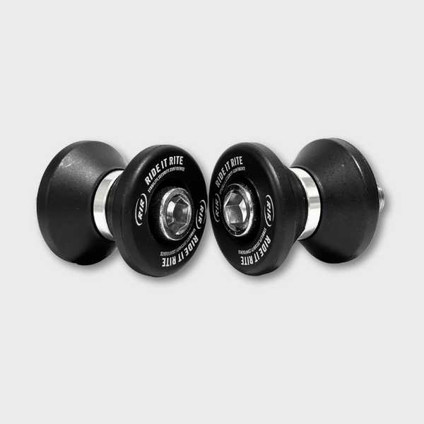 thumbnail image 2 of 2-Pack Motorcycle Swing Arm Spools - M6 Black Sliders For Yamaha MT-03 2015-2024 Models 2 of 5